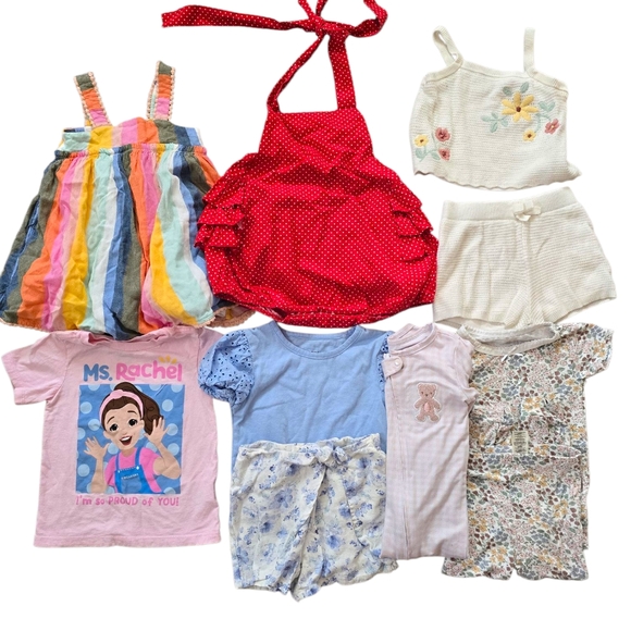 Baby Girls Mixed Summer Lot Size 24mo/2T Ms Rachel Set Gift - Picture 1 of 3